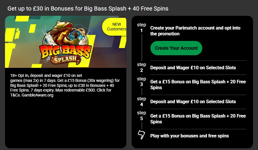 atrakcyjny bonus kasynowy Parimatch